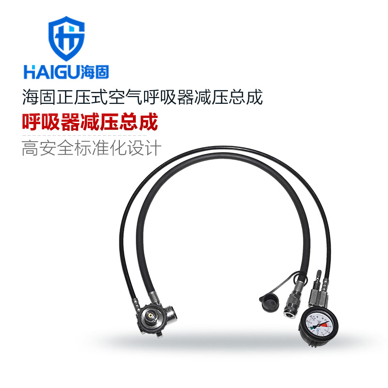 海固空氣呼吸器減壓總成 減壓器 壓力表 報(bào)警哨 高壓中壓管